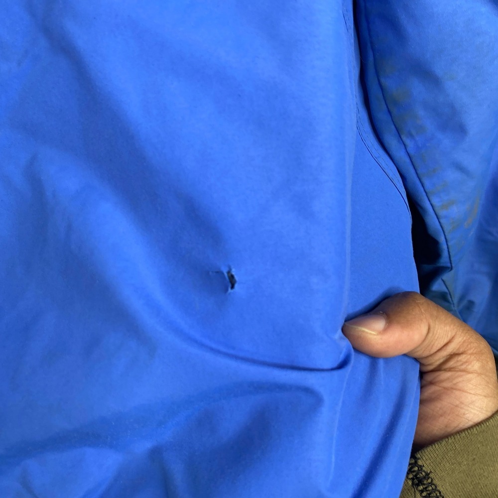 Patagonia Shelled Synchilla Jacket Mens L Blue Fleece Lined USA Style 28121 90s - Picture 13 of 13